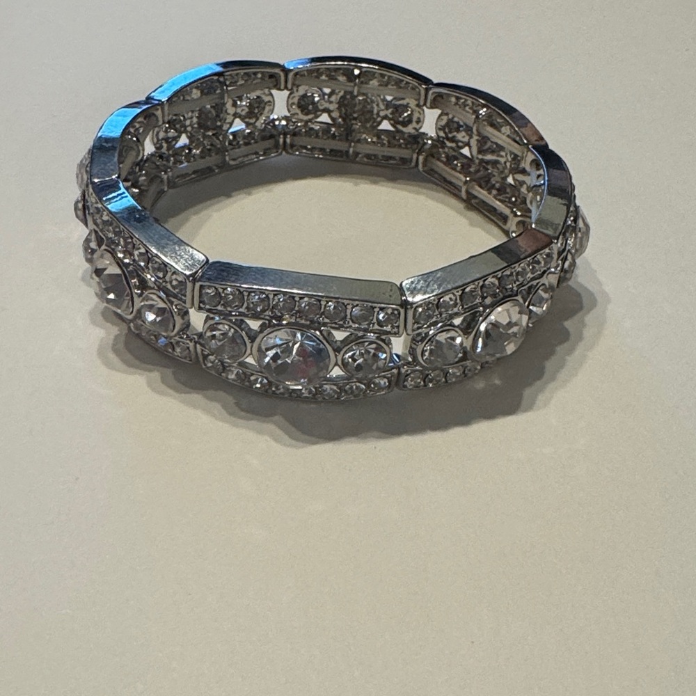 Paparazzi Silver Crystal Bracelet